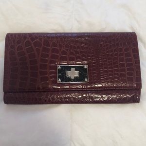 Red Leather Clutch